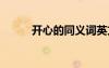 開心的同義詞英文 開心的同義詞