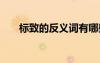 標(biāo)致的反義詞有哪些 標(biāo)致的近反義詞