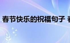 春節(jié)快樂(lè)的祝福句子 春節(jié)快樂(lè)的祝福語(yǔ)21條
