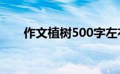 作文植樹500字左右 作文:植樹500字