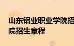 山東鋁業(yè)職業(yè)學(xué)院招生計(jì)劃 山東鋁業(yè)職業(yè)學(xué)院招生章程