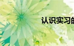 認(rèn)識(shí)實(shí)習(xí)的實(shí)習(xí)報(bào)告