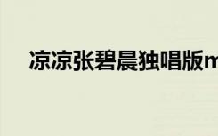 涼涼張碧晨獨(dú)唱版mp3 涼涼歌詞張碧晨