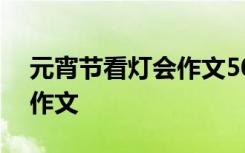 元宵節(jié)看燈會作文500字左右 元宵節(jié)看燈會作文