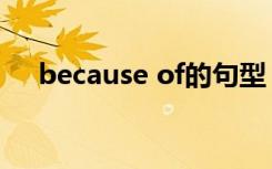 because of的句型 because of 的例句