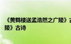 《黃鶴樓送孟浩然之廣陵》古詩(shī)配畫 《黃鶴樓送孟浩然之廣陵》古詩(shī)