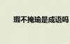 瑕不掩瑜是成語嗎 瑕不掩瑜成語解釋