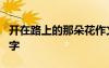 開(kāi)在路上的那朵花作文600字 那朵花作文600字