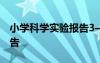 小學(xué)科學(xué)實(shí)驗(yàn)報(bào)告3—6年級(jí) 小學(xué)科學(xué)實(shí)驗(yàn)報(bào)告