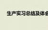 生產(chǎn)實(shí)習(xí)總結(jié)及體會(huì) 生產(chǎn)實(shí)習(xí)心得體會(huì)