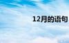 12月的語句 12月的句子