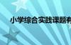 小學綜合實踐課題有哪些 綜合實踐教案