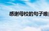 感謝母校的句子唯美 感謝母校的句子