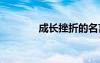 成長挫折的名言 挫折的名言