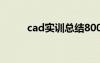 cad實(shí)訓(xùn)總結(jié)800字 cad實(shí)訓(xùn)總結(jié)