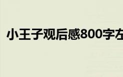 小王子觀后感800字左右 觀《小王子》有感