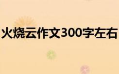 火燒云作文300字左右 火燒云優(yōu)秀作文300字
