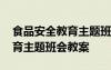 食品安全教育主題班會(huì)教案方思 食品安全教育主題班會(huì)教案