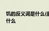 饑的反義詞是什么(最佳答案) 饑的反義詞是什么