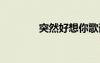 突然好想你歌詞 好想你歌詞