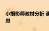 小攝影師教材分析 課文《小攝影師》教學(xué)反思