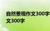 自然景觀作文300字左右大同篇 自然景觀作文300字