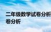 二年級數(shù)學試卷分析萬能模板 二年級數(shù)學試卷分析
