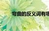 彎曲的反義詞有哪些 彎曲的反義詞