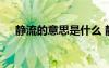 靜流的意思是什么 靜流閱讀理解及答案