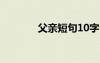 父親短句10字 父親句子摘抄