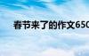 春節(jié)來了的作文650字 春節(jié)來了的作文