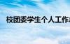校團委學(xué)生個人工作總結(jié) 校團委個人總結(jié)