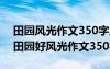 田園風(fēng)光作文350字風(fēng)和日麗的一天怎么寫 田園好風(fēng)光作文350字