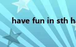 have fun in sth have fun的用法總結(jié)