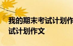 我的期末考試計劃作文是咋寫的 我的期末考試計劃作文