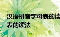 漢語拼音字母表的讀法與寫法 漢語拼音字母表的讀法