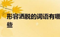 形容灑脫的詞語有哪些 形容灑脫的成語有哪些