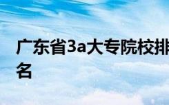 廣東省3a大專院校排名 廣東省大專3a學(xué)校排名