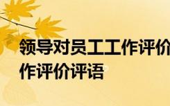 領導對員工工作評價怎么寫 領導對員工的工作評價評語