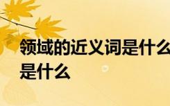 領(lǐng)域的近義詞是什么詞是什么 領(lǐng)域的近義詞是什么