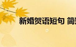 新婚賀語短句 簡(jiǎn)短新婚賀語100條