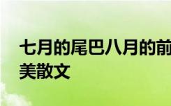 七月的尾巴八月的前奏說(shuō)的是 七月的尾巴優(yōu)美散文