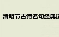 清明節(jié)古詩名句經(jīng)典詞句 清明節(jié)的古詩名句