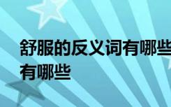 舒服的反義詞有哪些標(biāo)準(zhǔn)答案 舒服的反義詞有哪些
