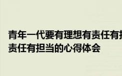 青年一代要有理想有責(zé)任有擔(dān)當(dāng)誰說的 青年一代要有理想有責(zé)任有擔(dān)當(dāng)?shù)男牡皿w會