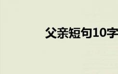 父親短句10字 父親句子摘抄