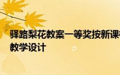 驛路梨花教案一等獎按新課標(biāo)設(shè)計 驛路梨花 教學(xué)設(shè)計 教案教學(xué)設(shè)計