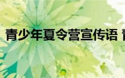 青少年夏令營宣傳語 青少年夏令營策劃方案
