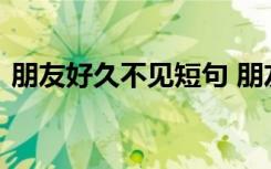 朋友好久不見短句 朋友好久不見的問候話語