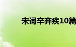 宋詞辛棄疾10篇 辛棄疾宋詞賞析
